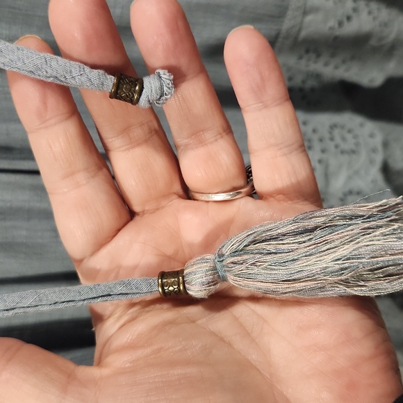 Knox Rose Dusty Teal Lace Detail Blouse - Picture 5 of 7